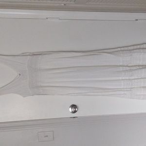 RARE Free People Gypsy Wedding White Cotton Maxi Dress size 6